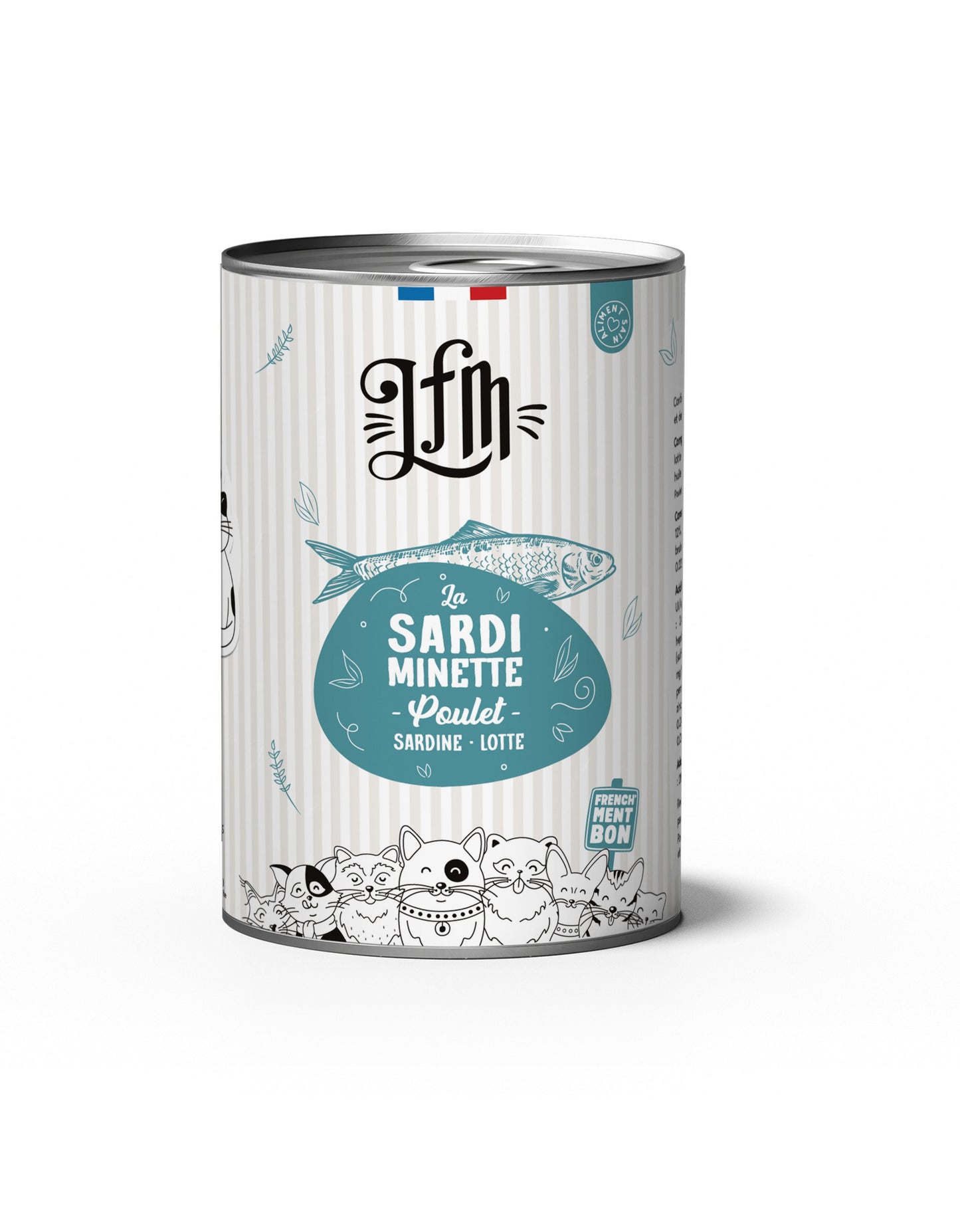LFM - La Sardiminette : Pâtée Complète Chat - Poulet, Sardine & Lotte