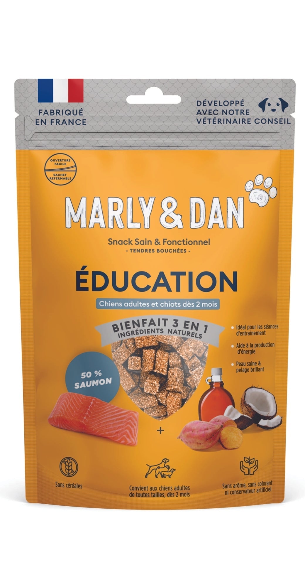 MARLY & DAN TRAINING Tendres bouchées chien. Friandises idéales pour l'entraînement.