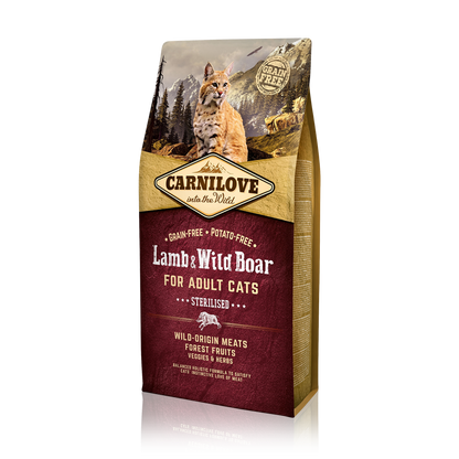 LAMB WILD BOAR ADULT STERILIZED CHAT