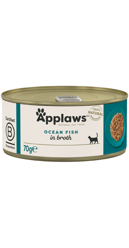 APPLAWS Boîte Chat Poissons de l'Océan