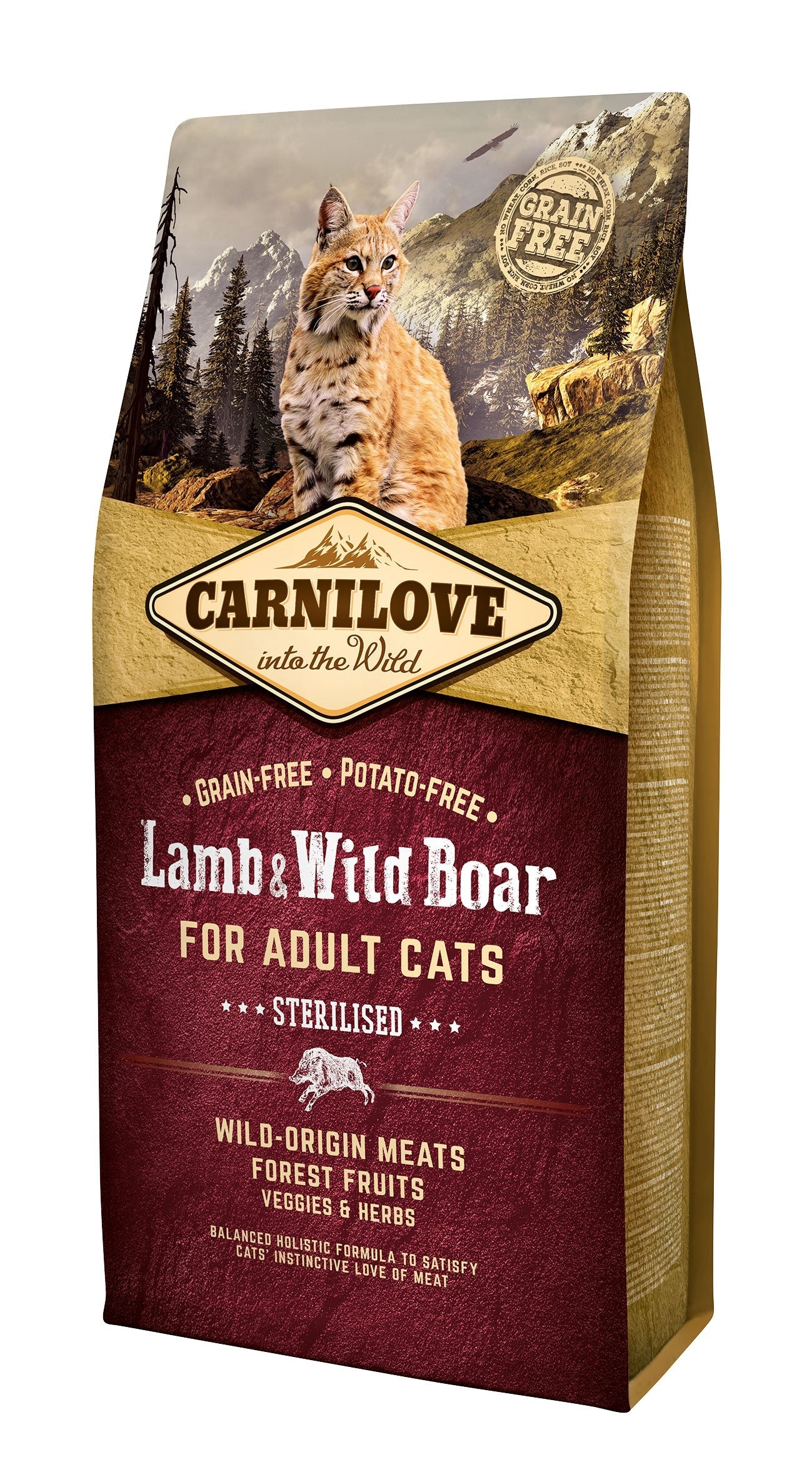 CARNILOVE  LAMB WILD BOAR  CAT ADULT STERILISED