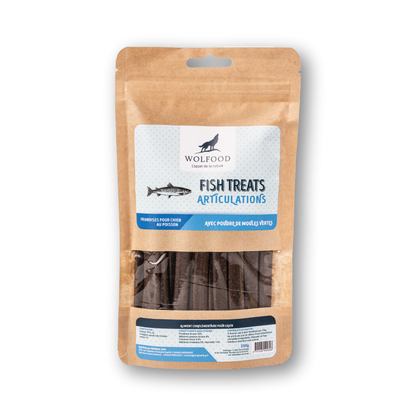 WOLFOOD Fish Treats. Friandise Monoprotéique au Poisson et au Riz pour une Digestibilité Maximale