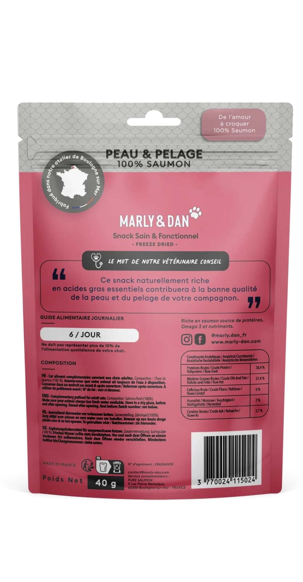 MARLY & DAN BOOSTER Omega 3 pour chien 