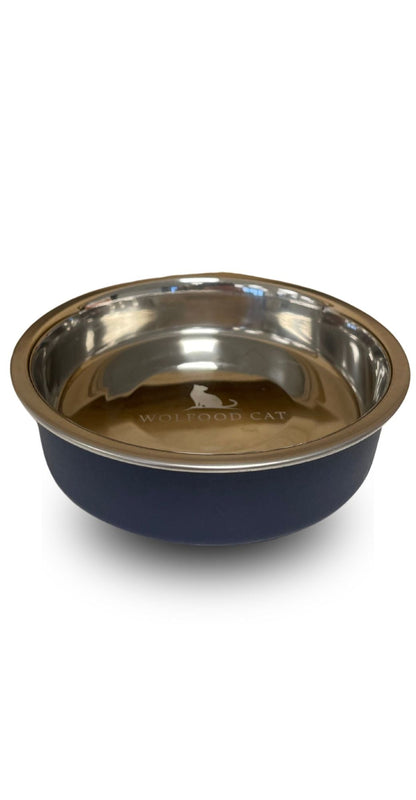 WOLFOOD Gamelle Inox Anti-dérapante Chat. Qualité Supérieure et Hygiène Optimale