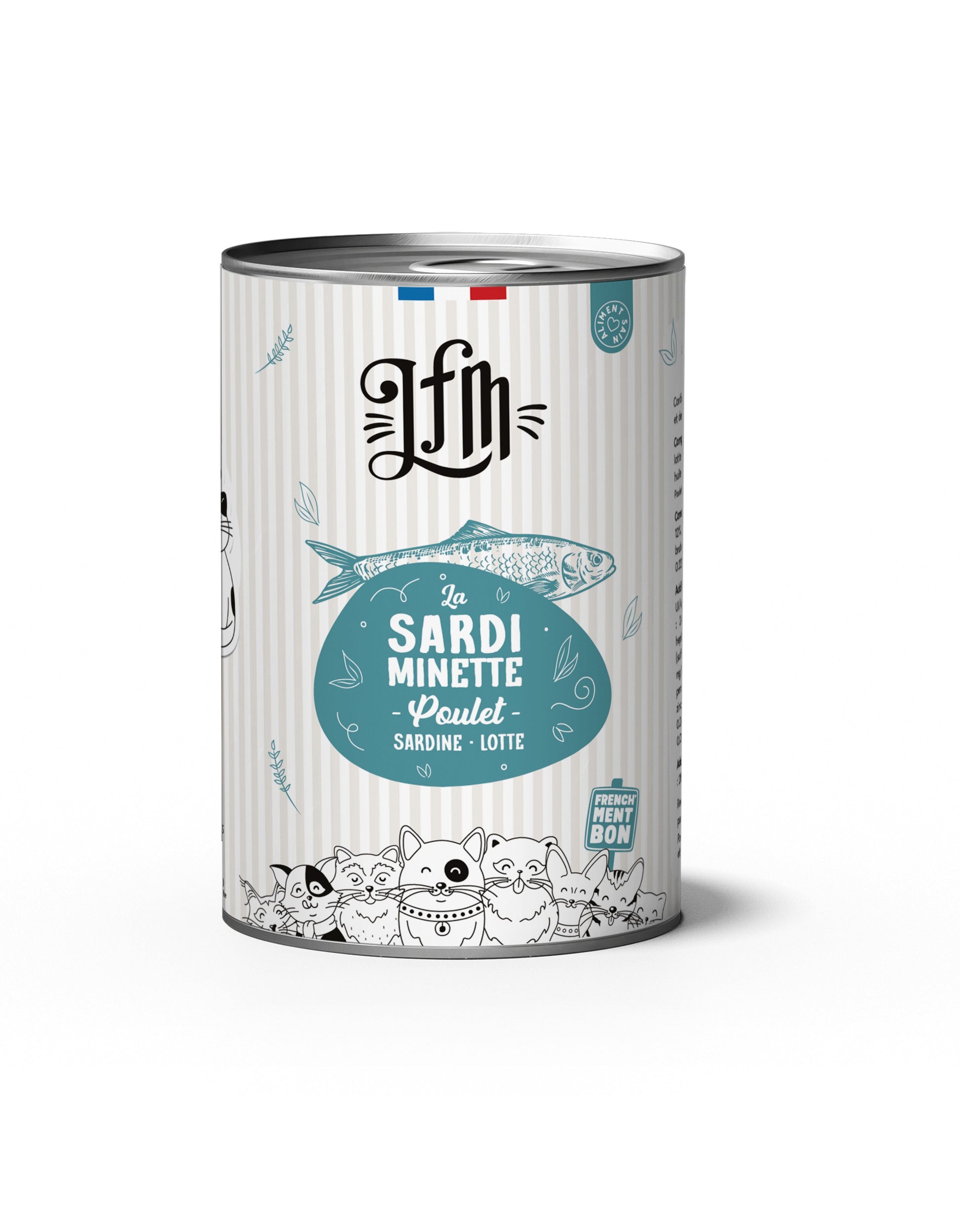 LFM - La Sardiminette : Pâtée Complète Chat - Poulet, Sardine & Lotte