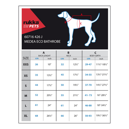 Peignoir pour chien très absorbant