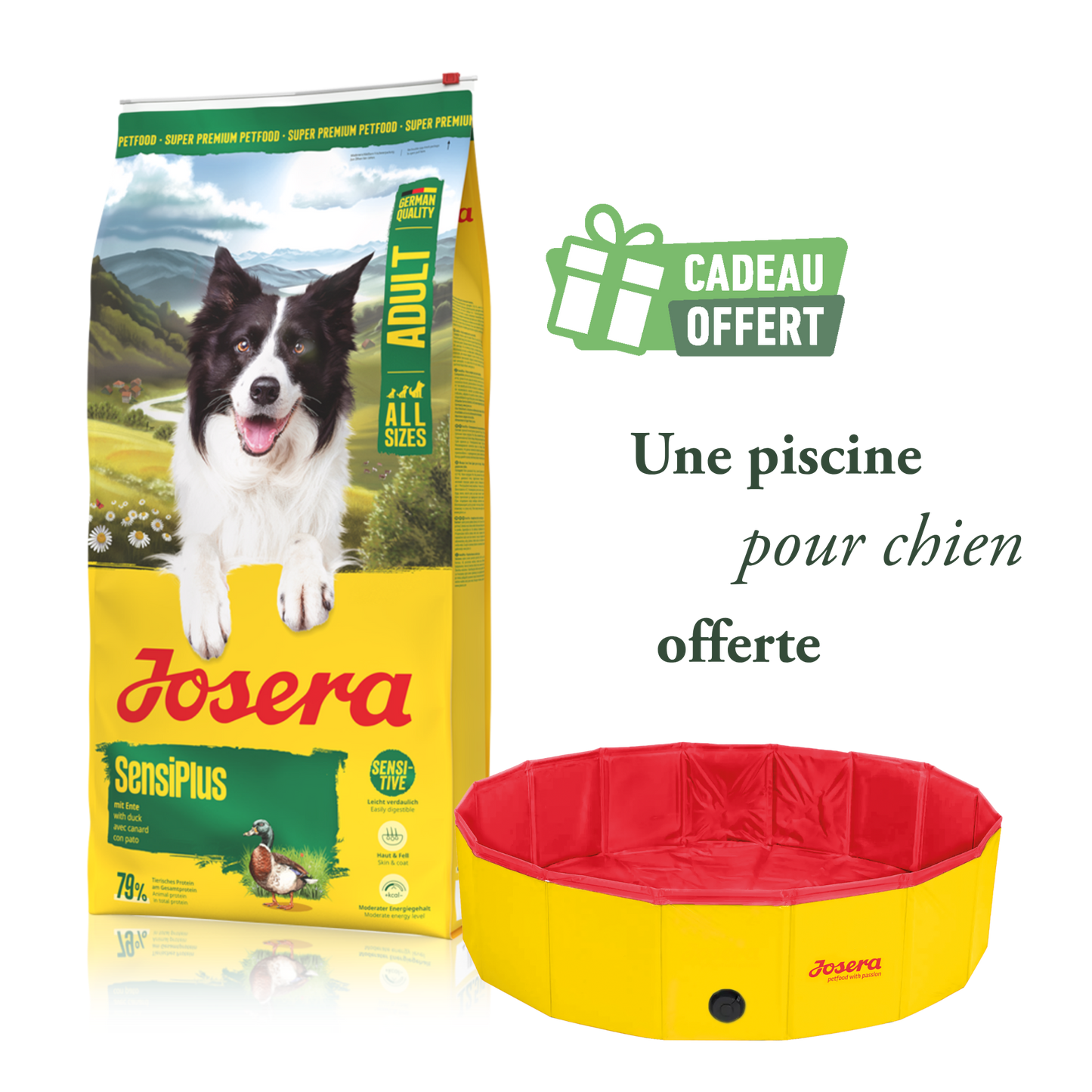 Sensi Plus 12.5 kg + piscine offerte
